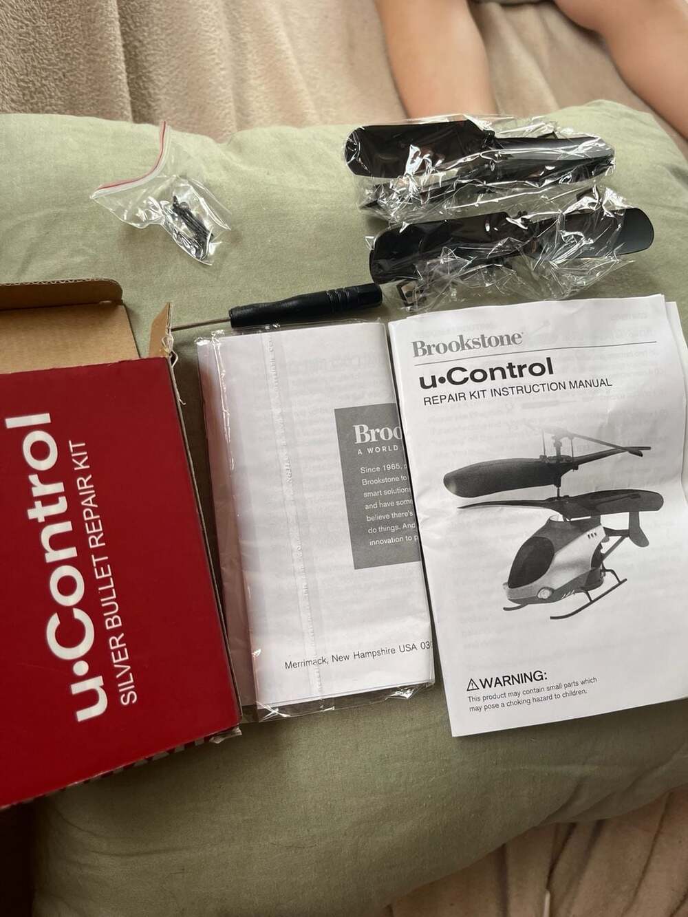 Brookstone u-Control Silver Bullet Helicopter Repair Kit